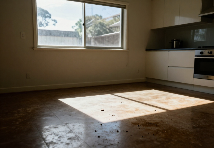 Cockroach infestation in a Bronte kitchen before treatment